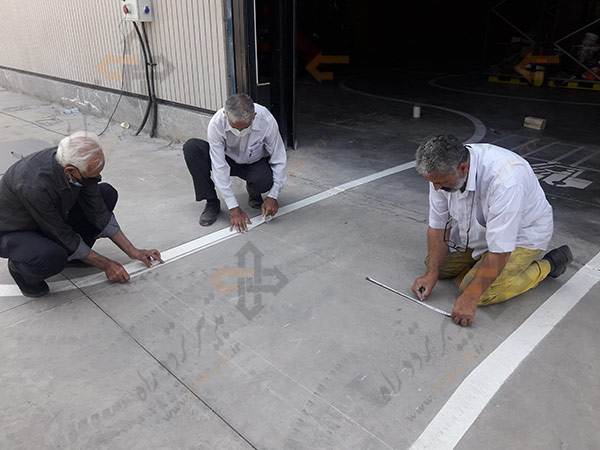 خط کشی سالن