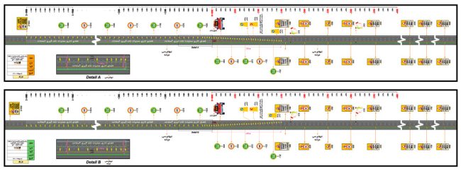 نقشه ایمنی عملیات اجرایی آزادراه کرج - قزوین